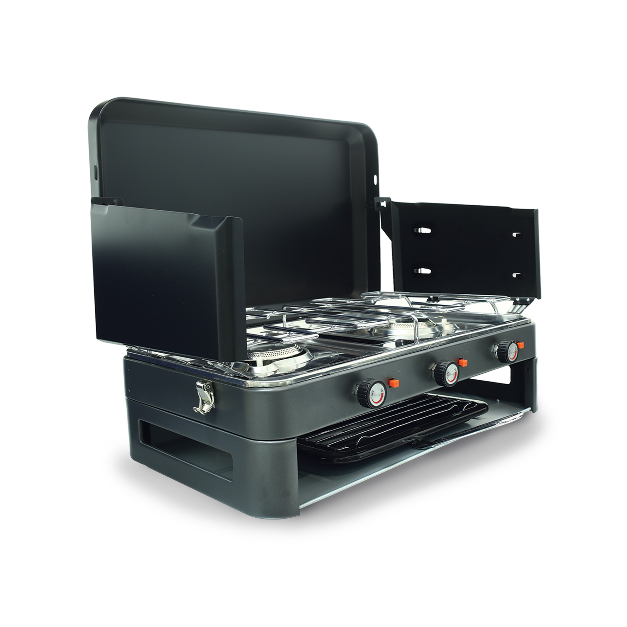Zempire 2 Burner Deluxe & Grill Camp Stove